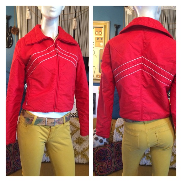 Vintage Jackets & Blazers - Retro 80’s Ski Jacket Windbreaker NWOT Unisex Red
